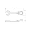 Tekton 14 mm Stubby Reversible Ratcheting Combination Wrench WRN51114